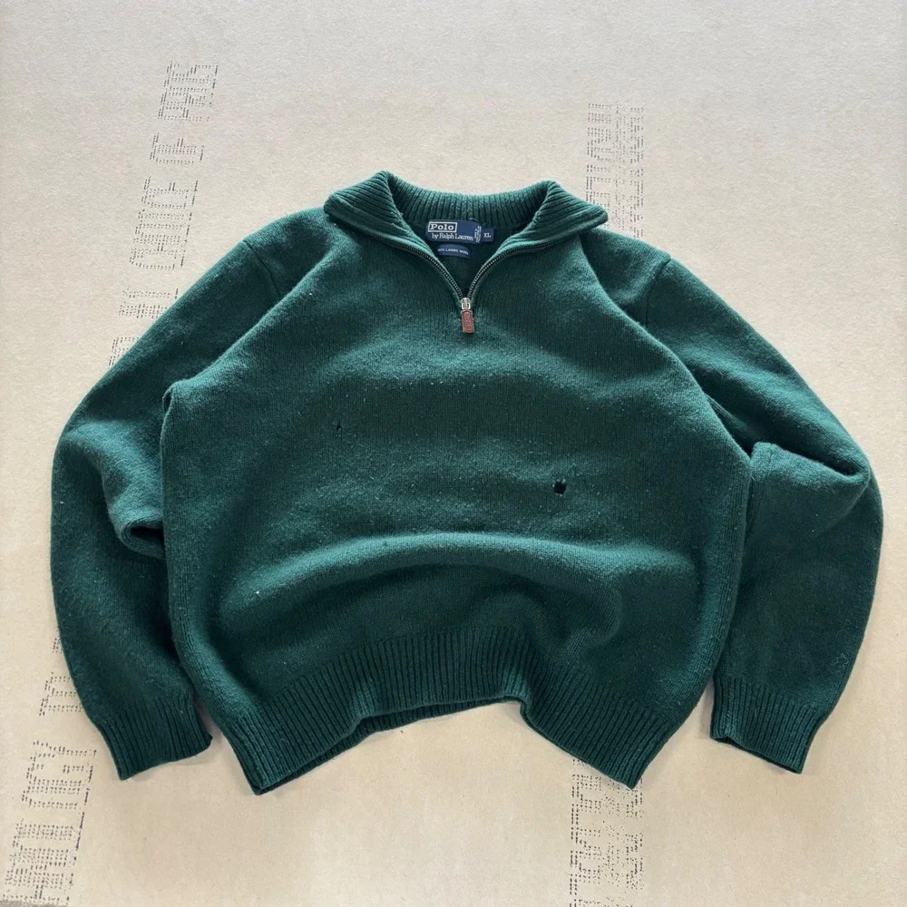 Y2K Polo Ralph Lauren Quarter Zip Sweater